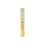 14K YELLOW GOLD 3/4CT ROUND DIAMOND LADIES BAND - Image 3