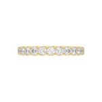 14K YELLOW GOLD 3/4CT ROUND DIAMOND LADIES BAND - Image 4