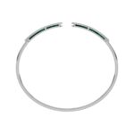 18K WHITE GOLD 1/2CT ROUND DIAMOND LADIES BANGLE - Image 2