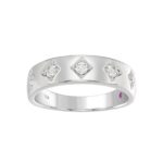 18K WHITE GOLD 1/4CT ROUND DIAMOND LADIES BAND