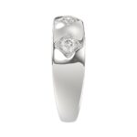 18K WHITE GOLD 1/4CT ROUND DIAMOND LADIES BAND - Image 4