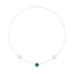 18K WHITE GOLD 1/5CT ROUND DIAMOND LADIES NECKLACE