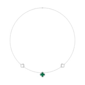 18K WHITE GOLD 1/5CT ROUND DIAMOND LADIES NECKLACE