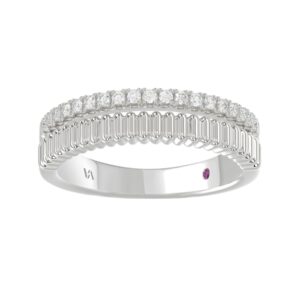 18K WHITE GOLD 1/5CT ROUND DIAMOND LADIES RING