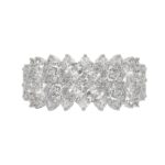 18K WHITE GOLD 3CT ROUND/OVAL DIAMOND LADIES RING - Image 4