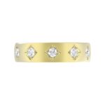 18K YELLOW GOLD 1/4CT ROUND DIAMOND LADIES BAND - Image 4