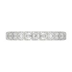 18K YELLOW GOLD 3/4CT ROUND DIAMOND LADIES BAND - Image 2