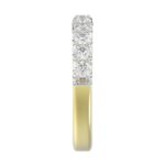 18K YELLOW GOLD 3/4CT ROUND DIAMOND LADIES BAND - Image 5