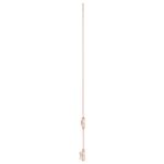 18K ROSE GOLD 1/4CT ROUND/BAGUETTE DIAMOND LADIES NECKLACE (SOFT WHITE ENAMEL) - Image 3