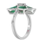 18K WHITE GOLD 1/5CT ROUND DIAMOND LADIES RING - Image 3