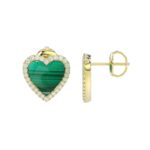 18K YELLOW GOLD 1/3CT ROUND DIAMOND LADIES EARRINGS - Image 2