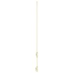 18K YELLOW GOLD 1/4CT ROUND/BAGUETTE DIAMOND LADIES NECKLACE (SOFT WHITE ENAMEL) - Image 3