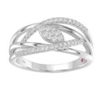 18K WHITE GOLD 1/4CT ROUND DIAMOND LADIES RING