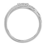 18K WHITE GOLD 1/4CT ROUND DIAMOND LADIES RING - Image 2