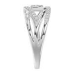 18K WHITE GOLD 1/4CT ROUND DIAMOND LADIES RING - Image 3