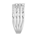 18K WHITE GOLD 1/6CT ROUND DIAMOND LADIES RING - Image 3