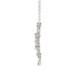 18K WHITE GOLD 1/2CT ROUND DIAMOND LADIES PENDANT WITH CHAIN - Image 3