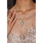 18K WHITE GOLD 1/2CT ROUND DIAMOND LADIES PENDANT WITH CHAIN - Image 4