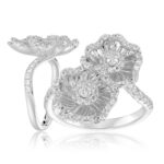 18K WHITE GOLD 1/2CT ROUND DIAMOND LADIES RING