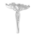 18K WHITE GOLD 1/2CT ROUND DIAMOND LADIES RING - Image 5