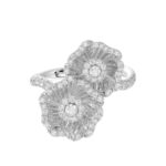 18K WHITE GOLD 1/2CT ROUND DIAMOND LADIES RING - Image 6