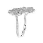 18K WHITE GOLD 1/2CT ROUND DIAMOND LADIES RING - Image 5
