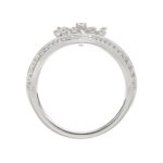 18K WHITE GOLD 1/2CT ROUND DIAMOND LADIES RING - Image 4