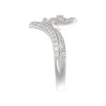 18K WHITE GOLD 1/2CT ROUND DIAMOND LADIES RING - Image 5