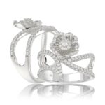 18K WHITE GOLD 1/2CT ROUND DIAMOND LADIES RING