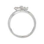 18K WHITE GOLD 1/2CT ROUND DIAMOND LADIES RING - Image 4