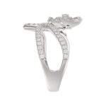 18K WHITE GOLD 1/2CT ROUND DIAMOND LADIES RING - Image 5