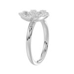 18K WHITE GOLD 1/4CT ROUND DIAMOND LADIES RING - Image 3