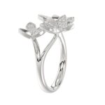 18K WHITE GOLD 1/4CT ROUND DIAMOND LADIES RING - Image 3