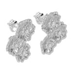 18K WHITE GOLD 1CT ROUND DIAMOND LADIES EARRINGS - Image 4