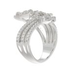 18K WHITE GOLD 1CT ROUND DIAMOND LADIES RING - Image 3