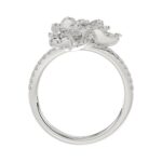 18K WHITE GOLD 1CT ROUND DIAMOND LADIES RING - Image 4
