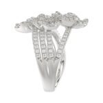 18K WHITE GOLD 1CT ROUND DIAMOND LADIES RING - Image 5