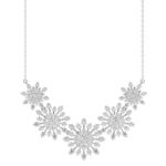 18K WHITE GOLD 2 1/4CT ROUND DIAMOND LADIES NECKLACE