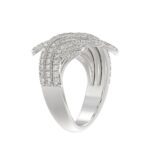 18K WHITE GOLD 3/4CT ROUND DIAMOND LADIES RING - Image 2