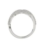 18K WHITE GOLD 3/4CT ROUND DIAMOND LADIES RING - Image 3