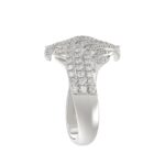 18K WHITE GOLD 3/4CT ROUND DIAMOND LADIES RING - Image 4