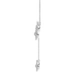 18K WHITE GOLD 5/8CT ROUND DIAMOND LADIES NECKLACE - Image 3