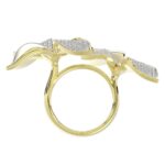 18K YELLOW GOLD 1 1/2CT ROUND DIAMOND LADIES RING - Image 2
