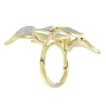 18K YELLOW GOLD 1 1/2CT ROUND DIAMOND LADIES RING - Image 3