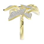 18K YELLOW GOLD 1 1/2CT ROUND DIAMOND LADIES RING - Image 4