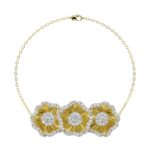 18K YELLOW GOLD 1/2CT ROUND DIAMOND LADIES BRACELET - Image 4