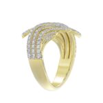 18K YELLOW GOLD 3/4CT ROUND DIAMOND LADIES RING - Image 2