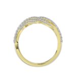 18K YELLOW GOLD 3/4CT ROUND DIAMOND LADIES RING - Image 3