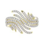 18K YELLOW GOLD 3/4CT ROUND DIAMOND LADIES RING - Image 5