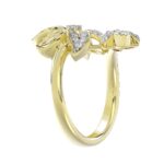18K YELLOW GOLD 3/4CT ROUND DIAMOND LADIES RING - Image 2